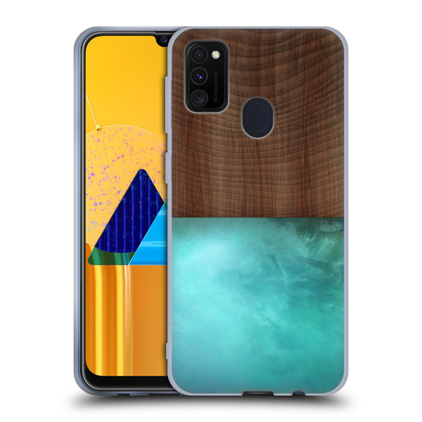 Alyn Spiller Wood & Resin Blocking Soft Gel Case for Samsung Galaxy M30s (2019)/M21 (2020)