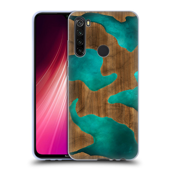 Alyn Spiller Wood & Resin Aqua Soft Gel Case for Xiaomi Redmi Note 8T