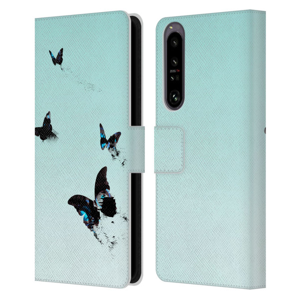 Alyn Spiller Animal Art Butterflies 2 Leather Book Wallet Case Cover For Sony Xperia 1 IV