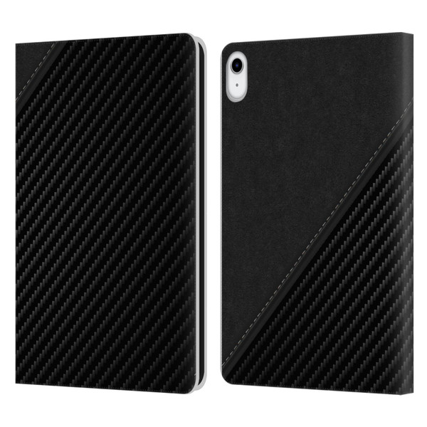 Alyn Spiller Carbon Fiber Leather Leather Book Wallet Case Cover For Apple iPad 10.9 (2022)