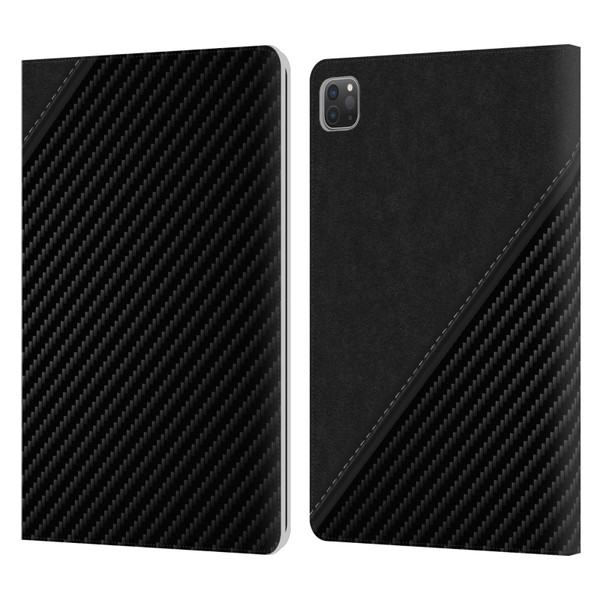 Alyn Spiller Carbon Fiber Leather Leather Book Wallet Case Cover For Apple iPad Pro 11 2020 / 2021 / 2022