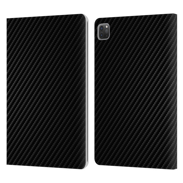 Alyn Spiller Carbon Fiber Plain Leather Book Wallet Case Cover For Apple iPad Pro 11 2020 / 2021 / 2022