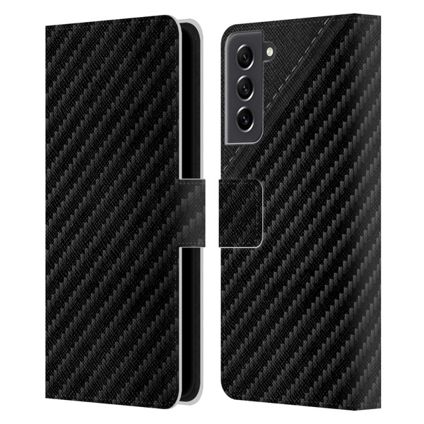 Alyn Spiller Carbon Fiber Leather Leather Book Wallet Case Cover For Samsung Galaxy S21 FE 5G