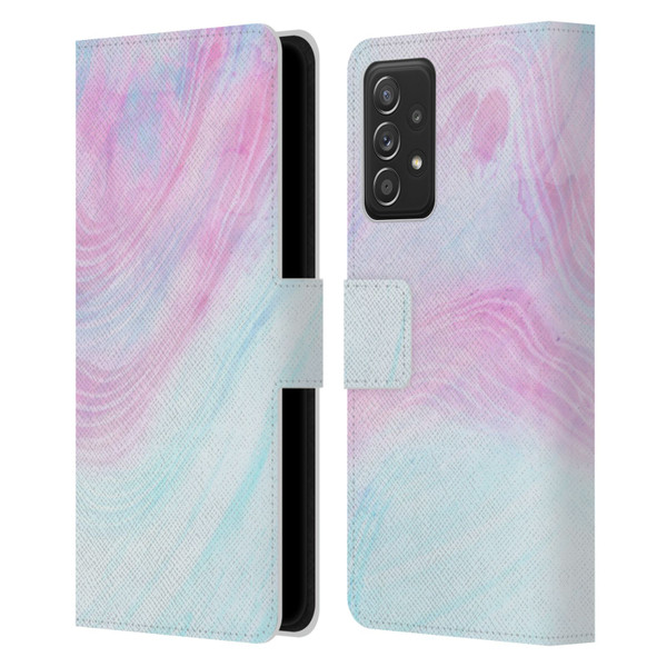 Alyn Spiller Marble Pastel Leather Book Wallet Case Cover For Samsung Galaxy A53 5G (2022)