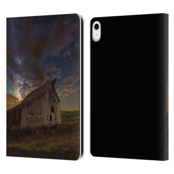Royce Bair Nightscapes Bear Lake Old Barn Leather Book Wallet Case Cover For Apple iPad 10.9 (2022)
