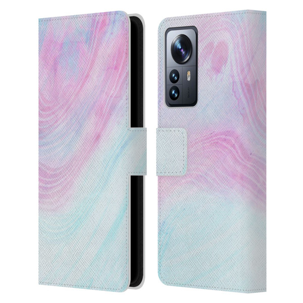 Alyn Spiller Marble Pastel Leather Book Wallet Case Cover For Xiaomi 12 Pro