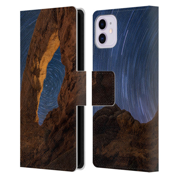 Royce Bair Nightscapes Star Trails Leather Book Wallet Case Cover For Apple iPhone 11