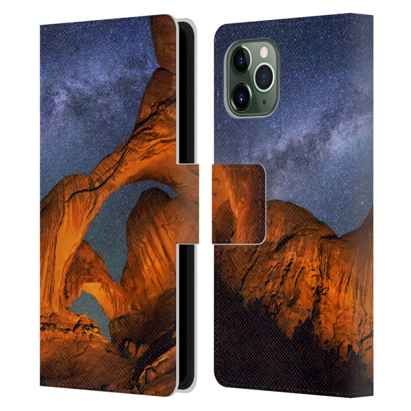 Royce Bair Nightscapes Triple Arch Leather Book Wallet Case Cover For Apple iPhone 11 Pro
