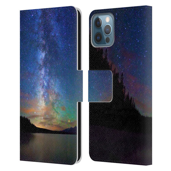 Royce Bair Nightscapes Jackson Lake Leather Book Wallet Case Cover For Apple iPhone 12 / iPhone 12 Pro