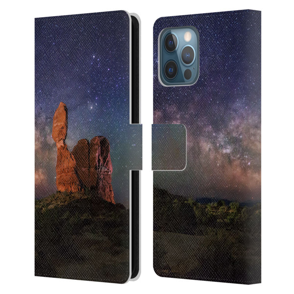 Royce Bair Nightscapes Balanced Rock Leather Book Wallet Case Cover For Apple iPhone 12 Pro Max