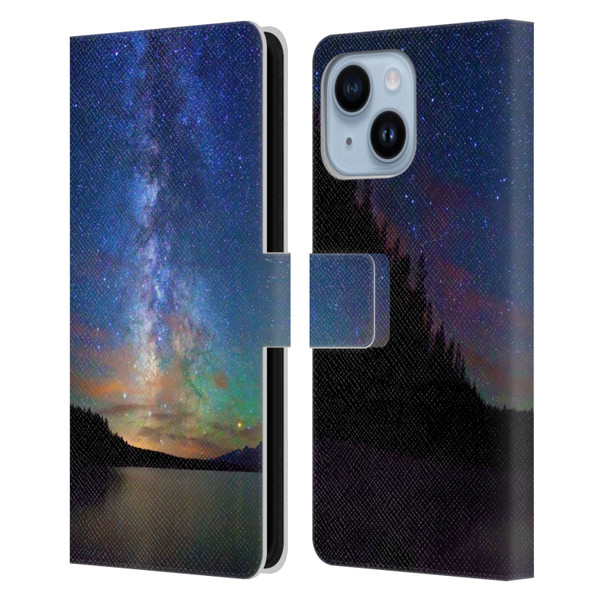 Royce Bair Nightscapes Jackson Lake Leather Book Wallet Case Cover For Apple iPhone 14 Plus