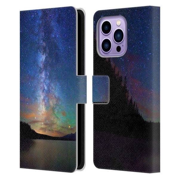 Royce Bair Nightscapes Jackson Lake Leather Book Wallet Case Cover For Apple iPhone 14 Pro Max