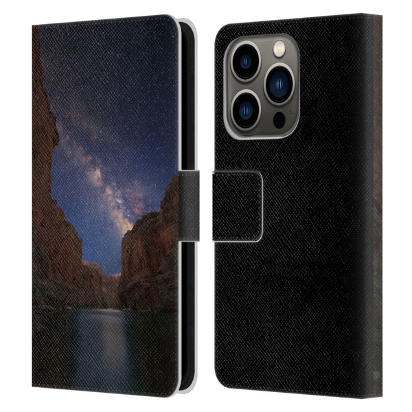 Royce Bair Nightscapes Grand Canyon Leather Book Wallet Case Cover For Apple iPhone 14 Pro