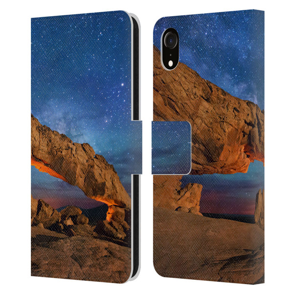 Royce Bair Nightscapes Sunset Arch Leather Book Wallet Case Cover For Apple iPhone XR