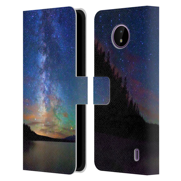Royce Bair Nightscapes Jackson Lake Leather Book Wallet Case Cover For Nokia C10 / C20