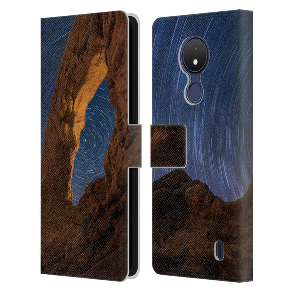 Royce Bair Nightscapes Star Trails Leather Book Wallet Case Cover For Nokia C21
