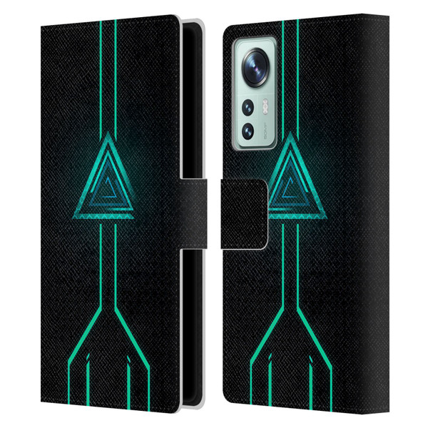 Alyn Spiller Neon Green Leather Book Wallet Case Cover For Xiaomi 12