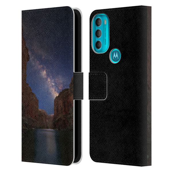 Royce Bair Nightscapes Grand Canyon Leather Book Wallet Case Cover For Motorola Moto G71 5G