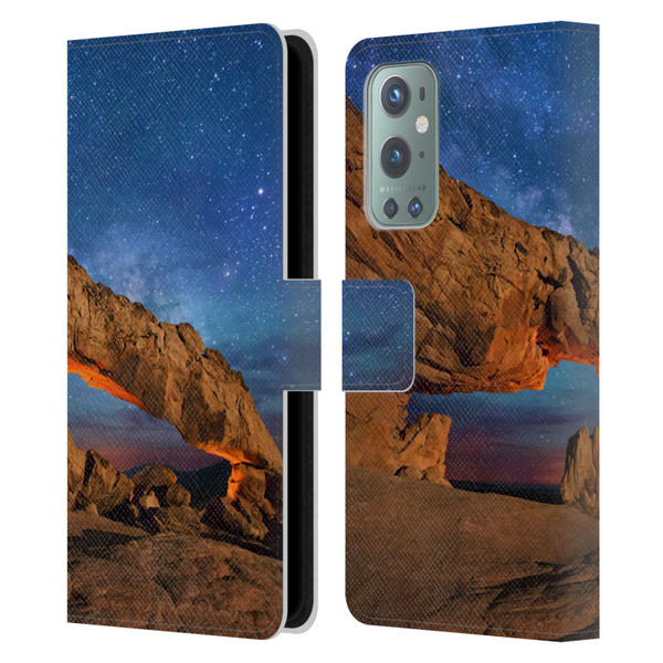 Royce Bair Nightscapes Sunset Arch Leather Book Wallet Case Cover For OnePlus 9