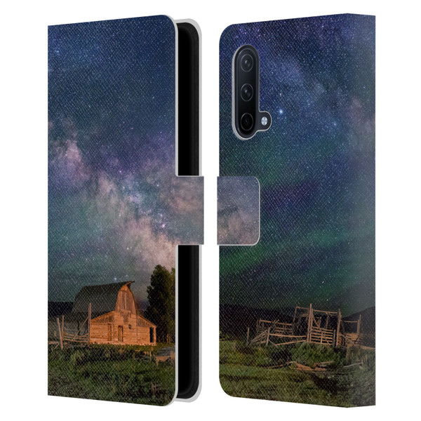 Royce Bair Nightscapes Grand Teton Barn Leather Book Wallet Case Cover For OnePlus Nord CE 5G