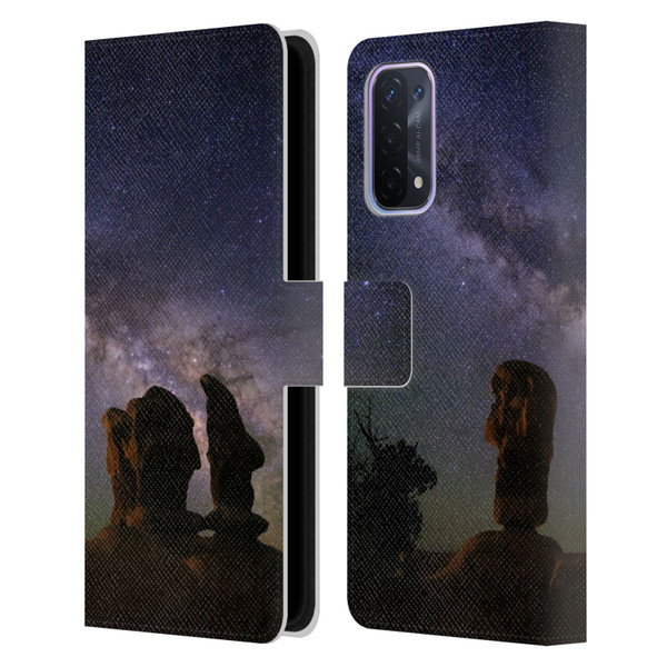 Royce Bair Nightscapes Devil's Garden Hoodoos Leather Book Wallet Case Cover For OPPO A54 5G