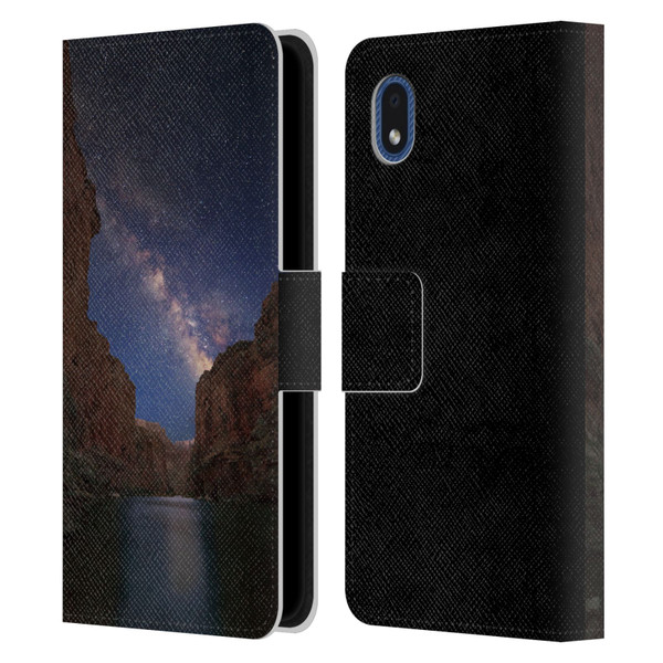 Royce Bair Nightscapes Grand Canyon Leather Book Wallet Case Cover For Samsung Galaxy A01 Core (2020)