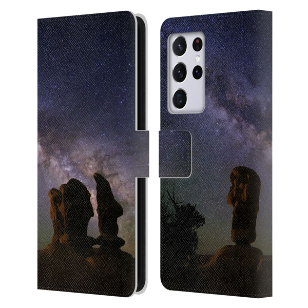 Royce Bair Nightscapes Devil's Garden Hoodoos Leather Book Wallet Case Cover For Samsung Galaxy S21 Ultra 5G