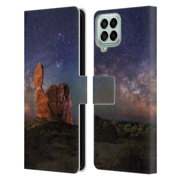 Royce Bair Nightscapes Balanced Rock Leather Book Wallet Case Cover For Samsung Galaxy M53 (2022)