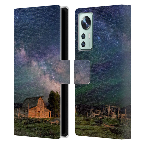 Royce Bair Nightscapes Grand Teton Barn Leather Book Wallet Case Cover For Xiaomi 12