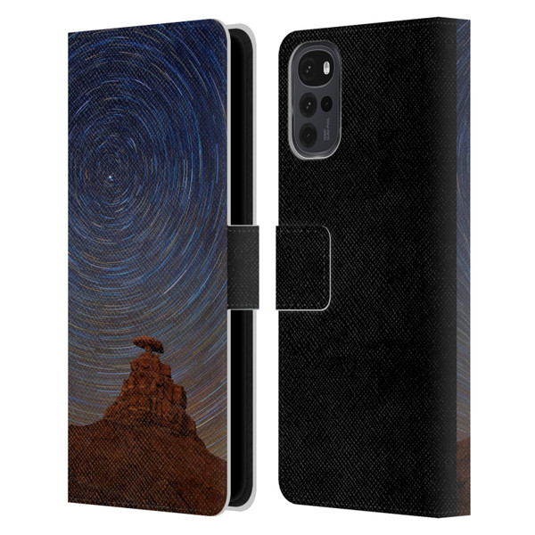 Royce Bair Photography Mexican Hat Rock Leather Book Wallet Case Cover For Motorola Moto G22