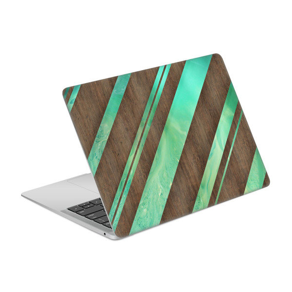 Alyn Spiller Wood & Resin Diagonal Stripes Vinyl Sticker Skin Decal Cover for Apple MacBook Air 13.3" A1932/A2179