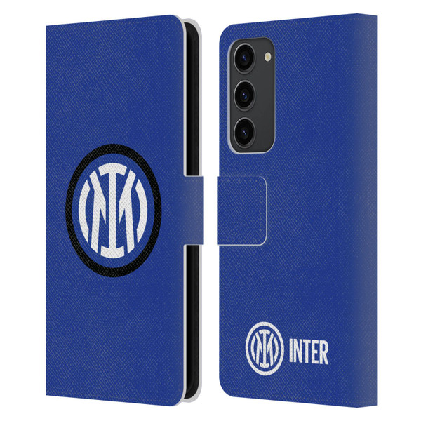 Fc Internazionale Milano Badge Logo Leather Book Wallet Case Cover For Samsung Galaxy S23+ 5G