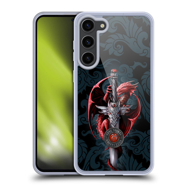 Anne Stokes Dragons Dagger Soft Gel Case for Samsung Galaxy S23+ 5G