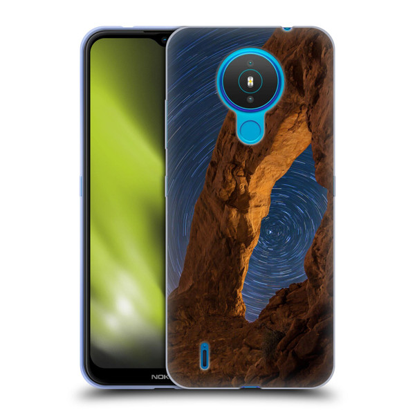 Royce Bair Nightscapes Star Trails Soft Gel Case for Nokia 1.4