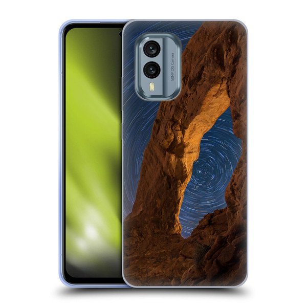 Royce Bair Nightscapes Star Trails Soft Gel Case for Nokia X30