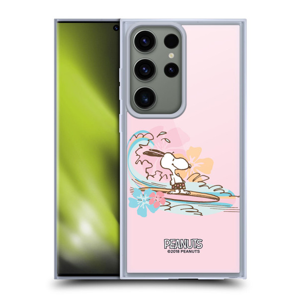 Peanuts Beach Snoopy Surf Soft Gel Case for Samsung Galaxy S23 Ultra 5G
