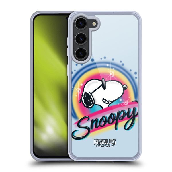Peanuts Snoopy Boardwalk Airbrush Colourful Sunglasses Soft Gel Case for Samsung Galaxy S23+ 5G