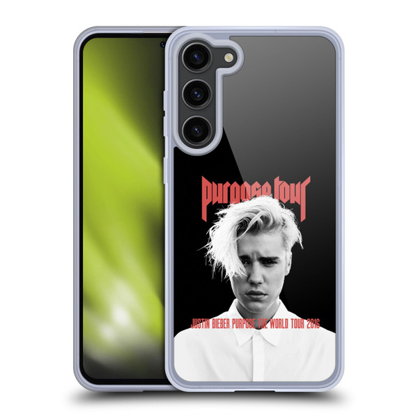 Justin Bieber Tour Merchandise Purpose Poster Soft Gel Case for Samsung Galaxy S23+ 5G