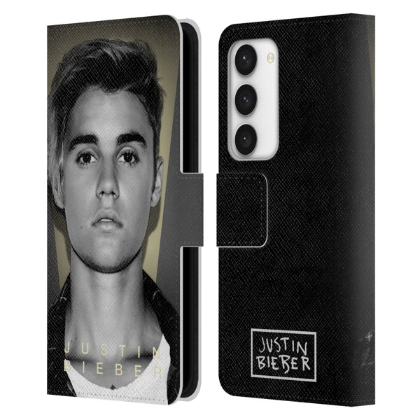 Justin Bieber Purpose B&w What Do You Mean Shot Leather Book Wallet Case Cover For Samsung Galaxy S23 5G