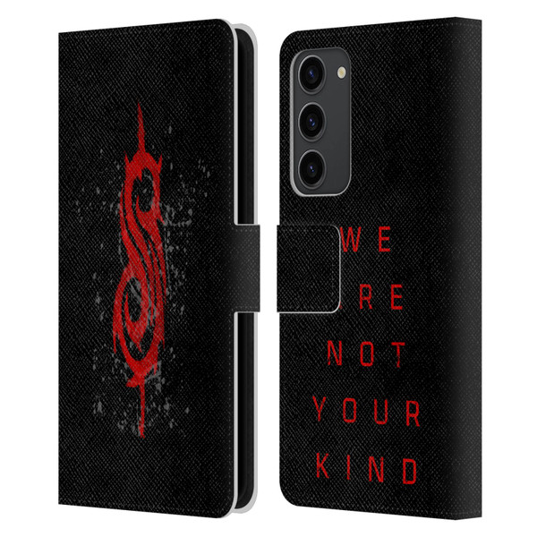 Slipknot We Are Not Your Kind Red Distressed Look Leather Book Wallet Case Cover For Samsung Galaxy S23+ 5G