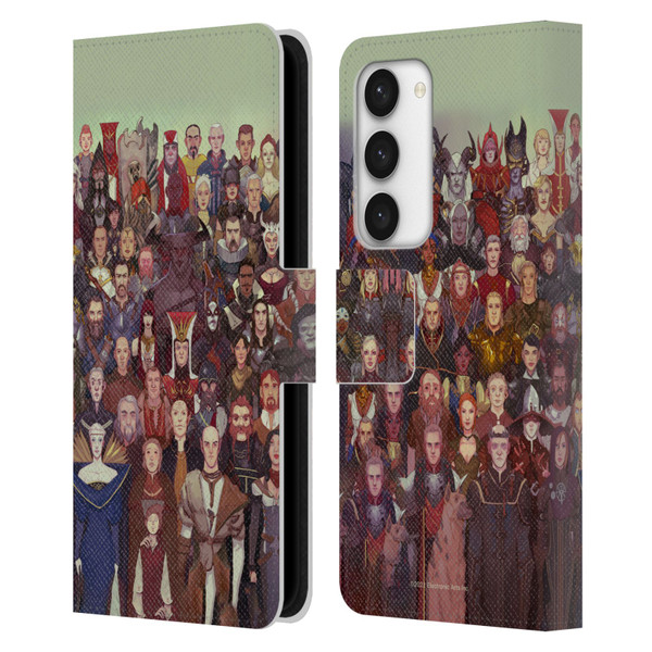 EA Bioware Dragon Age Inquisition Graphics Cast Of Thousands Leather Book Wallet Case Cover For Samsung Galaxy S23 5G