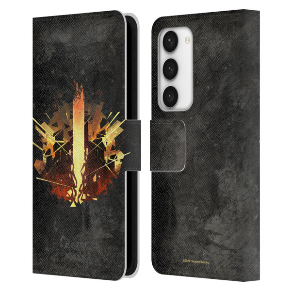 EA Bioware Dragon Age Heraldry Chantry Leather Book Wallet Case Cover For Samsung Galaxy S23 5G