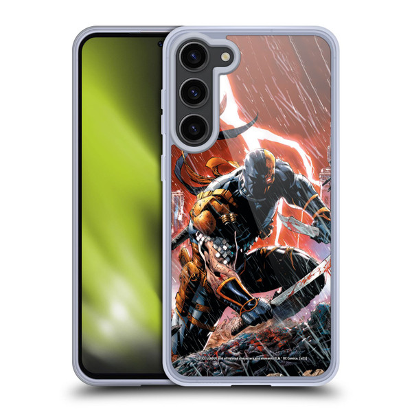 Justice League DC Comics Deathstroke Comic Art Vol. 1 Gods Of War Soft Gel Case for Samsung Galaxy S23+ 5G