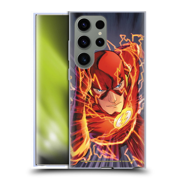 Justice League DC Comics The Flash Comic Book Cover Vol 1 Move Forward Soft Gel Case for Samsung Galaxy S23 Ultra 5G