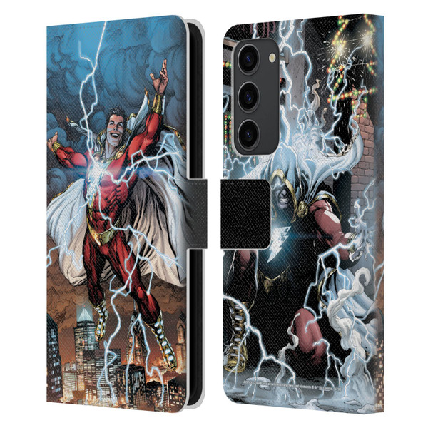 Justice League DC Comics Shazam Comic Book Art Issue #1 Variant 2019 Leather Book Wallet Case Cover For Samsung Galaxy S23+ 5G
