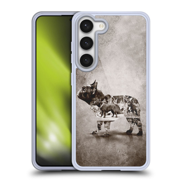 Klaudia Senator French Bulldog Vintage Soft Gel Case for Samsung Galaxy S23 5G