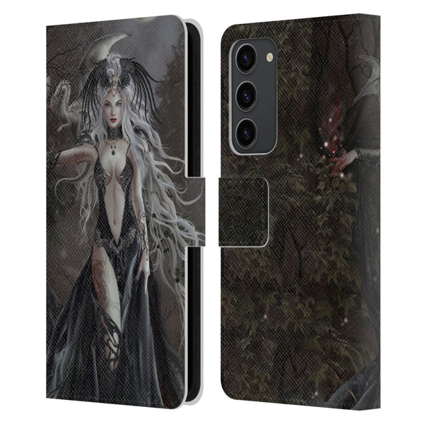 Nene Thomas Gothic Skull Queen Of Havoc Dragon Leather Book Wallet Case Cover For Samsung Galaxy S23+ 5G