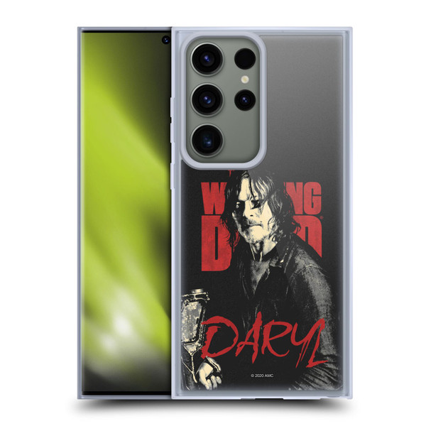 AMC The Walking Dead Season 10 Character Portraits Daryl Soft Gel Case for Samsung Galaxy S23 Ultra 5G