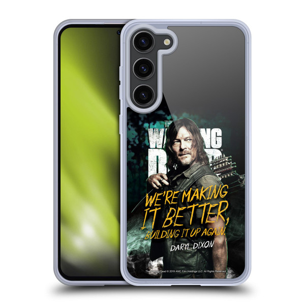 AMC The Walking Dead Season 9 Quotes Daryl Soft Gel Case for Samsung Galaxy S23+ 5G