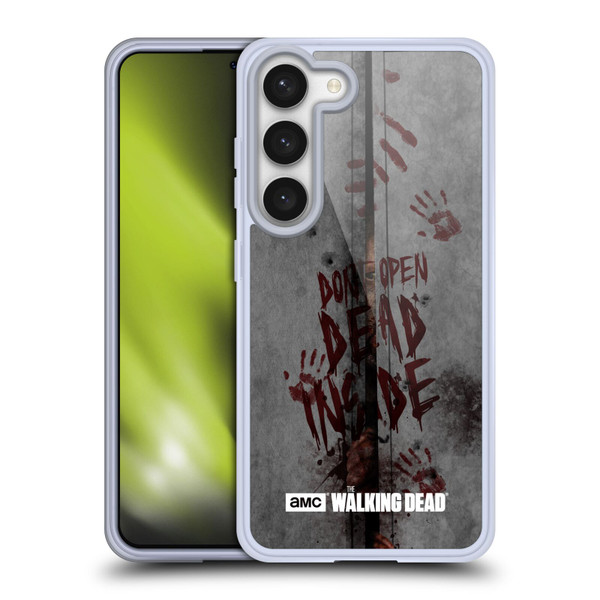 AMC The Walking Dead Typography Dead Inside Soft Gel Case for Samsung Galaxy S23 5G